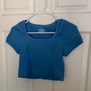 Wild Fable Blue Crop Top
